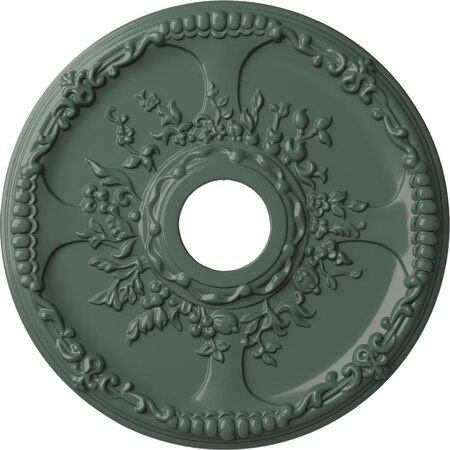 Ekena Millwork Antioch Ceiling Medallion (Fits Canopies up to 3 1/2"), 18"OD x 3 1/2"ID x 1 3/8"P, Cloud Burst CM18SECBF
